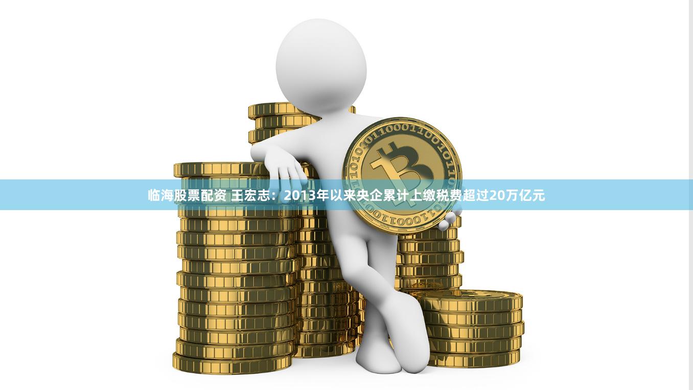 临海股票配资 王宏志：2013年以来央企累计上缴税费超过20万亿元