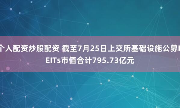 个人配资炒股配资 截至7月25日上交所基础设施公募REITs市值合计795.73亿元