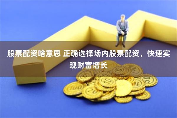 股票配资啥意思 正确选择场内股票配资，快速实现财富增长