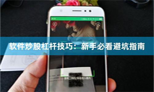 软件炒股杠杆技巧：新手必看避坑指南